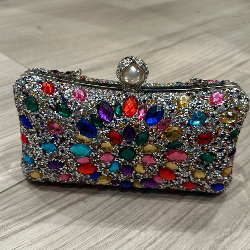Mew mew clutch rhinestone